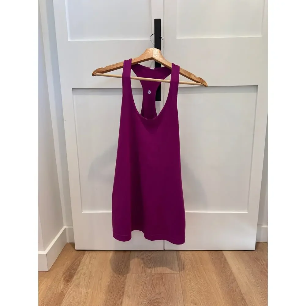 Lululemon Purple Racerback Tank Top – Size Large (No Size Tag) - Picture 1 of 5